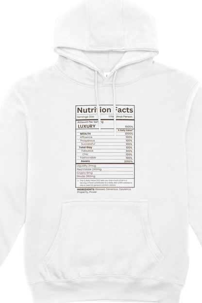 Luxury Nutrition Facts PNG